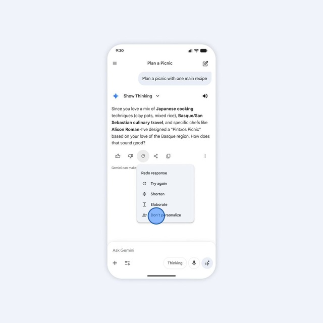 Gemini poate accesa datele conturilor Google pentru a oferi răspunsuri personalizate
