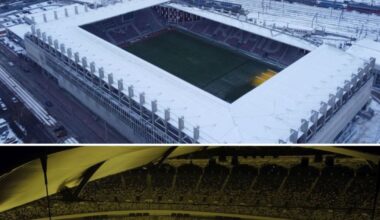 Măsuri speciale. Cum arată Arena Națională și stadionul Rapid cu câteva zile înainte de reluarea Superligii, când sunt anunțate temperaturi cu minus