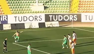 Ianis Hagi, în prim-plan. Mijlocașul a marcat din lovitură liberă cu Metaloglobus, apoi a vorbit la telefon cu Mircea Lucescu