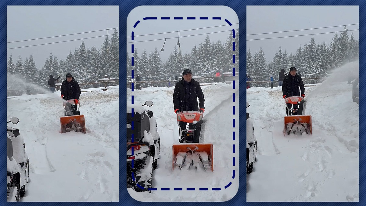 Miruță s-a filmat când face pârtie, la Rânca, în stațiune. "Mai cu lopata, mai cu freza". Internauții îl provoacă: "Cheamă băieții cu tancurile"