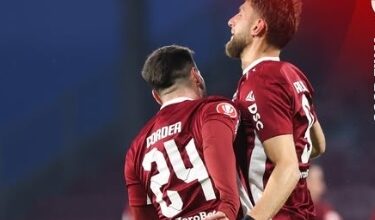 CFR Cluj - Metaloglobus, la un pas de o surpriză de proporții, într-un meci cu 6 goluri