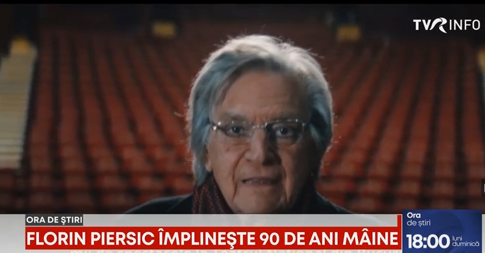 Florin Piersic: Împlinesc frageda vârstă 90 de ani. Să nu mă uitați prea repede!