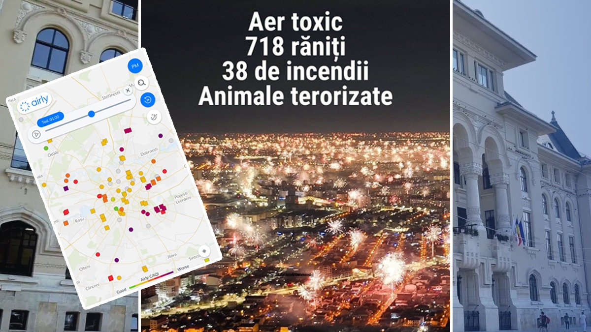 Primăria Capitalei, certată dur după artificiile detonate de Revelion. E scandal