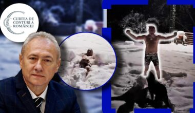 Lucian Heiuș, fost șef al ANAF și actual vicepreședinte al Curții de Conturi, s-a tăvălit aproape gol prin zăpadă. A filmat totul și a publicat videoclipul pe facebook