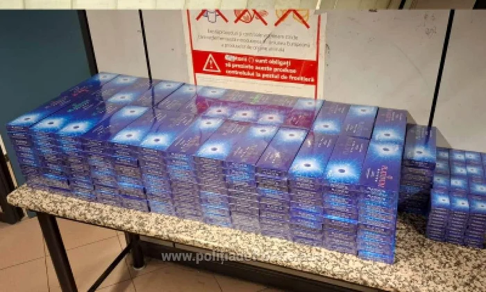 Marfa de contrabandă a fost confiscată. FOTO Poliția Română