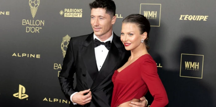 Robert Lewandowski și soția sa, Anna  Foto/Profimedia