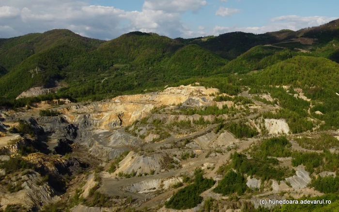 Carieră din Certej. FOTO: Daniel Guţă/Adevărul