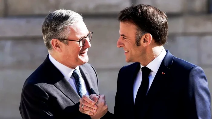 Keir Starmer și Emmanuel Macron/FOTO:EPA/EFE