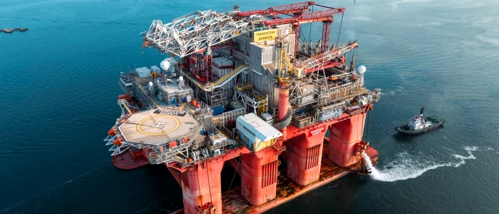 Platforma Neptun Deep va produce abia peste 10 ani. FOTO: OMV Petrom