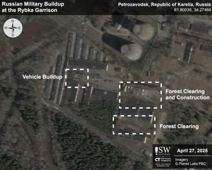 Mișcări lângă granița cu Finlanda. FOTO ISW