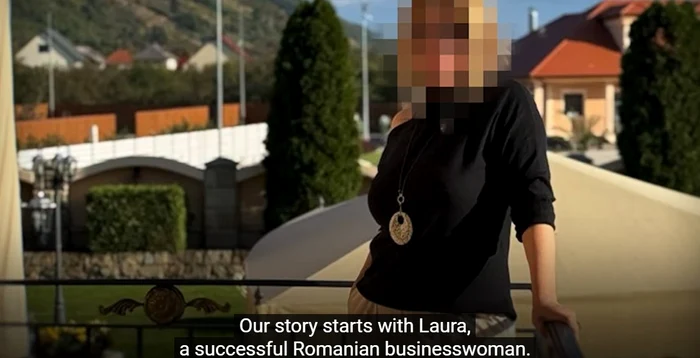 Românca păcălită de falsul prinț FOTO: Captură youtube OCCRP