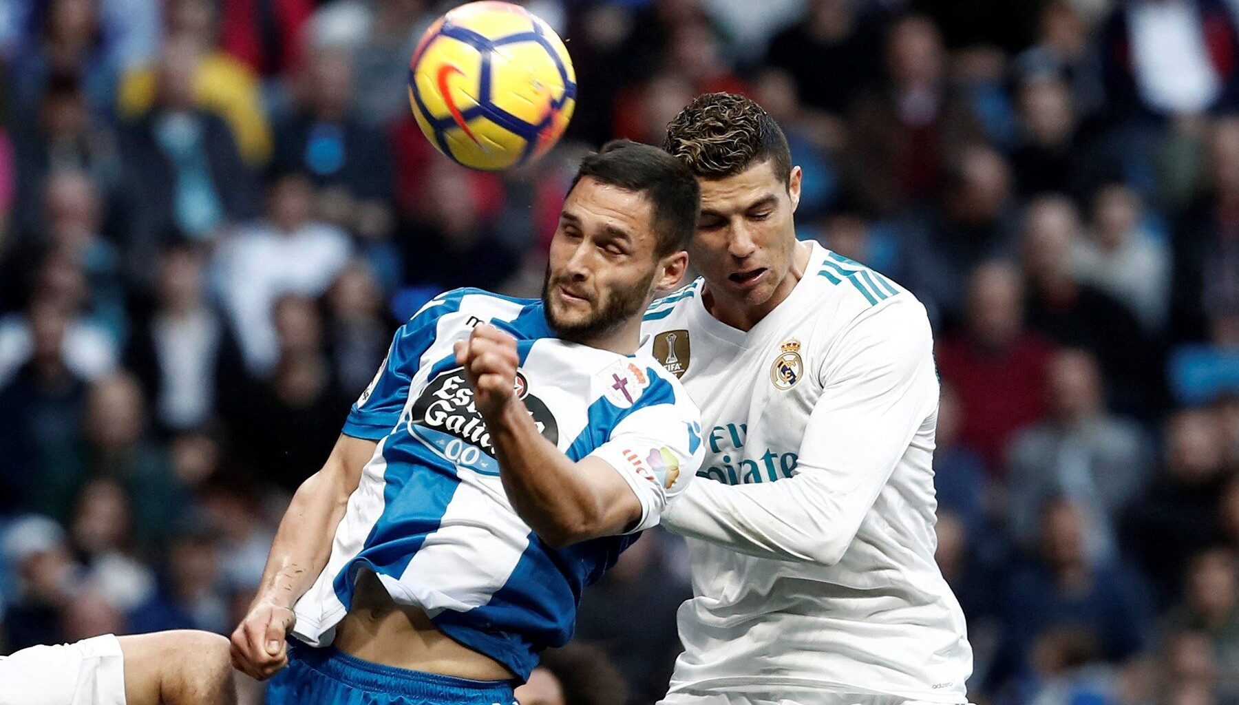 Florin Andone și Cristiano Ronaldo