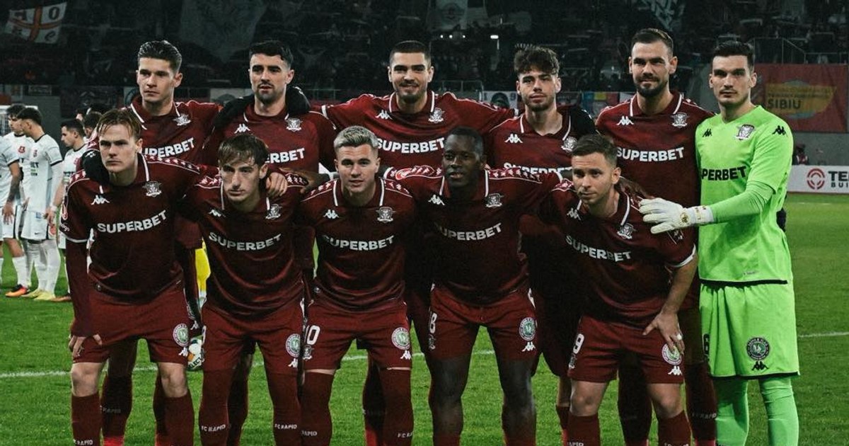 Rapid a urcat pe primul loc în Superligă, după victoria de la Sibiu. Momente grele pentru Cristi Manea