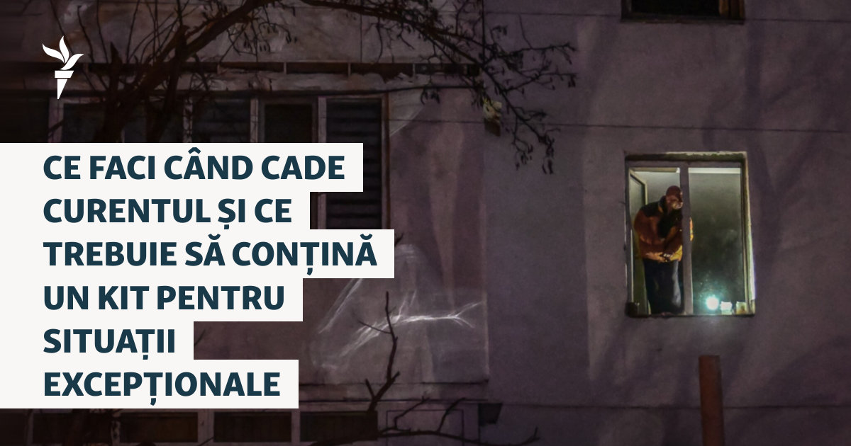 Ce faci când cade curentul și ce trebuie să conțină un kit pentru situații excepționale
