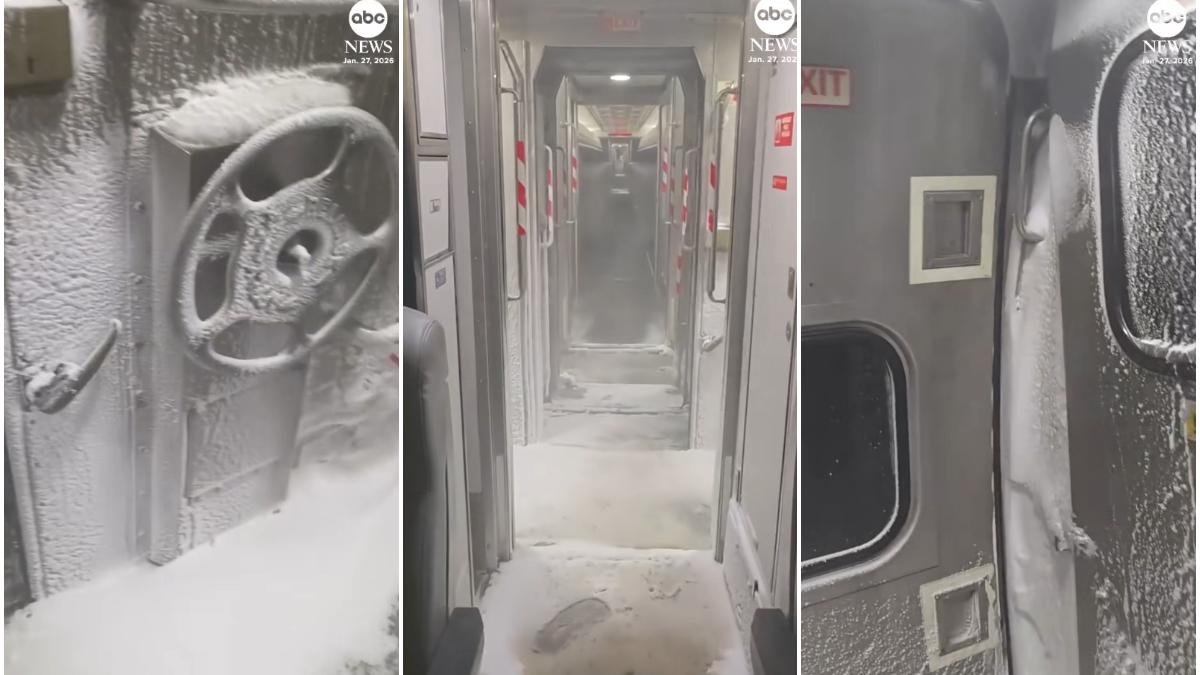 tren cu zapada in new york