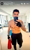 Adrian Mutu, în sala de fitness. Foto: Instagram/@adrian10mutu