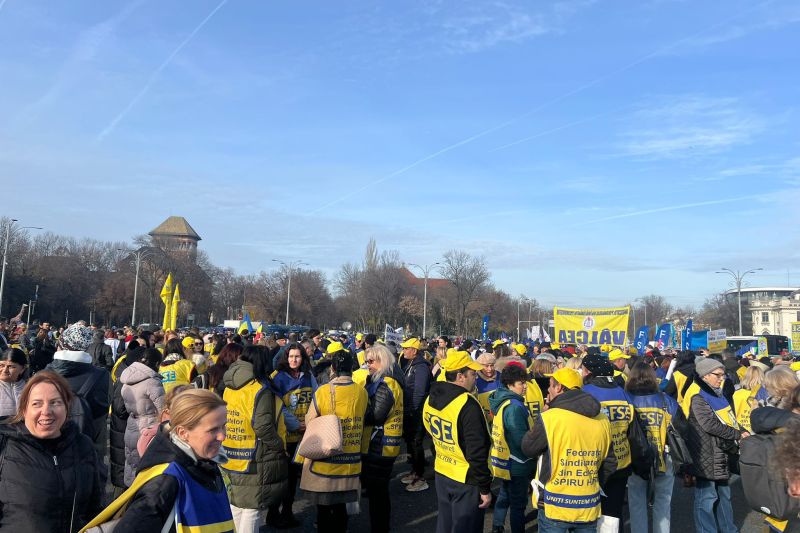 Protest al sindicaliștilor din Educație, așteptat astăzi în faţa Guvernului / Principalele motive ale manifestației