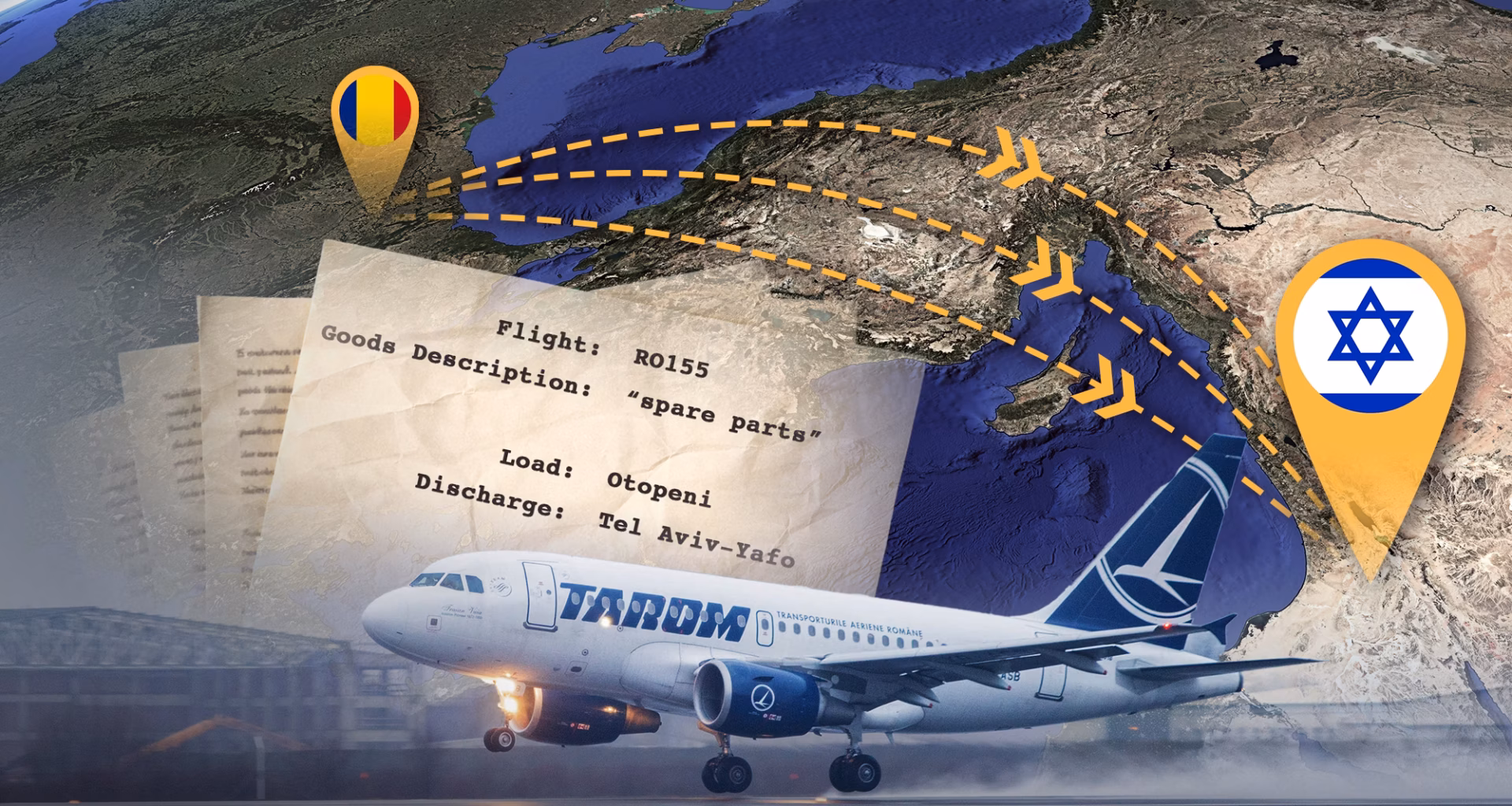 DRUMUL ARMELOR. Exporturi militare de zeci de milioane de euro, din România în Israel, în 2025. Componente pentru Elbit, transportate cu avioane de linie Tarom 