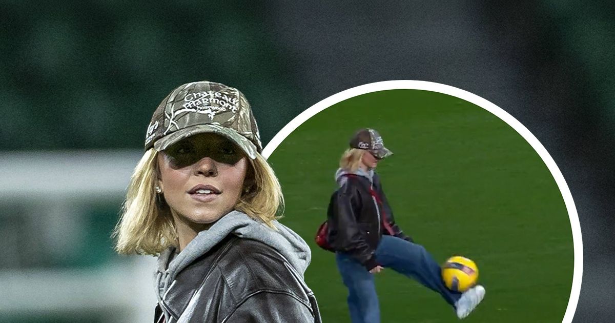 „E mai bună decât Drăgușin!” FOTO. Internetul a „explodat” după ce Sydney Sweeney a coborât pe gazon la meciul lui Sporting. Ce a făcut actrița