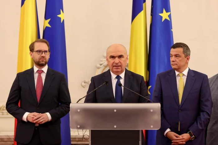 Dominic Fritz, Ilie Bolojan și Sorin Grindeanu. FOTO Inquam Photos / Octav Ganea