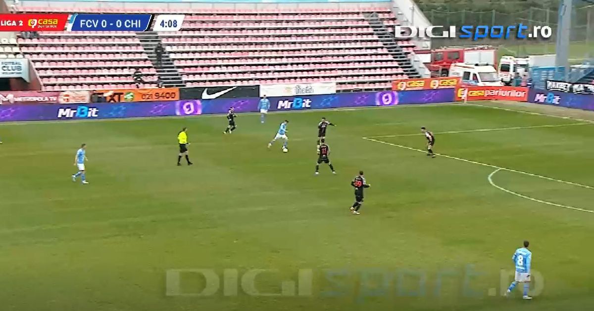 Meci de Liga 2, goluri de UCL. FOTO: Reușite superbe în Voluntari - Chindia. Colegul marcatorului și-a pus mâinile în cap