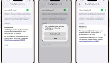 Apple introduce Background Security Improvements pe iOS. Se instalează în fundal fără restart