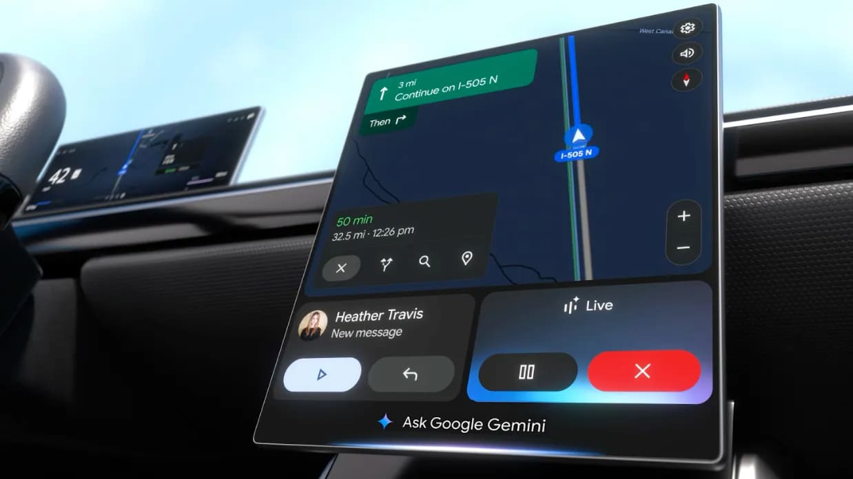 Google extinde AI-ul Gemini pentru utilizatorii Android Auto