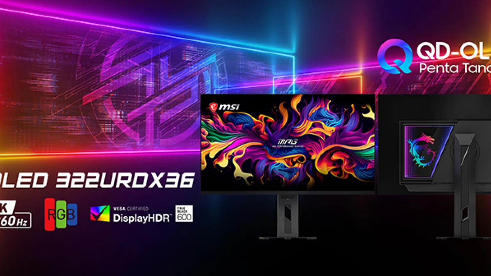 Primul monitor de gaming QD-OLED cu Triple Mode din lume vine de la MSI, modelul MPG OLED 322URDX36 cu 360Hz și 4K
