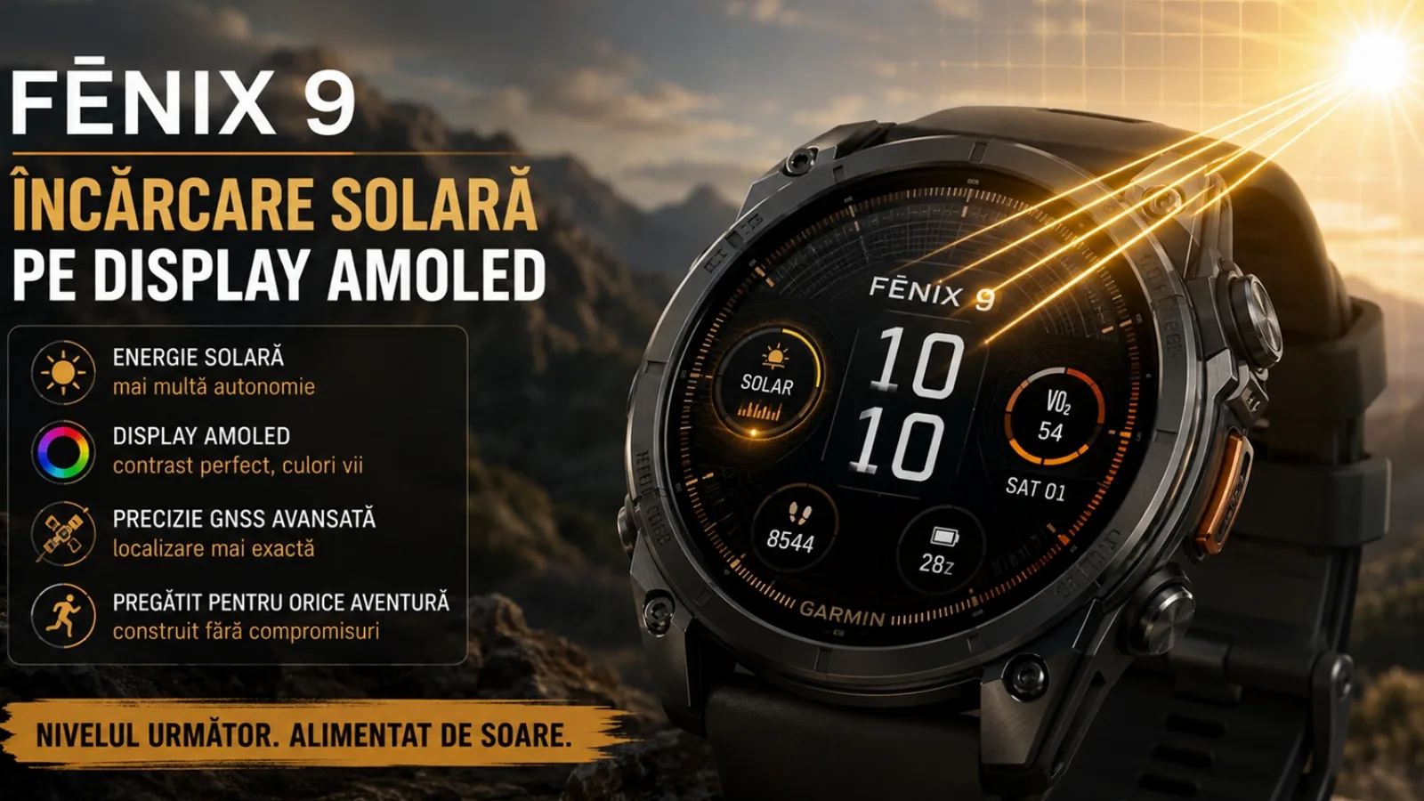 Primele indicii despre Garmin Fenix 9 sunt aici! Încărcare solară pe ecran AMOLED și o precizie GPS îmbunătățită