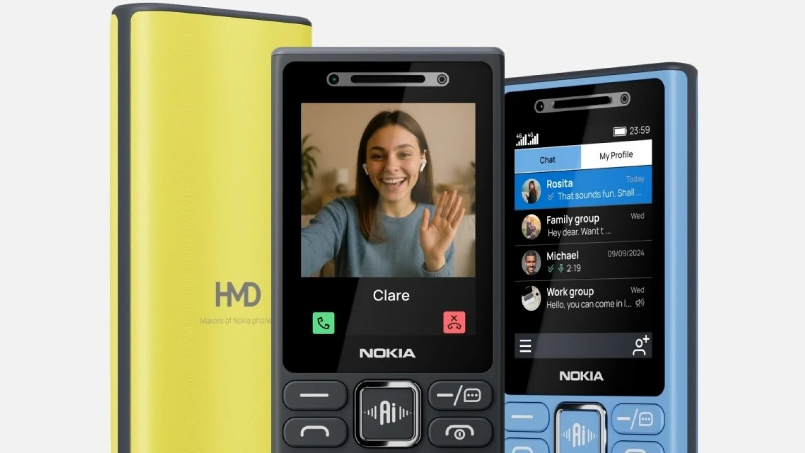 Nokia aduce inteligența artificială și pe telefoanele clasice; HMD lansează patru modele noi cu buton dedicat AI