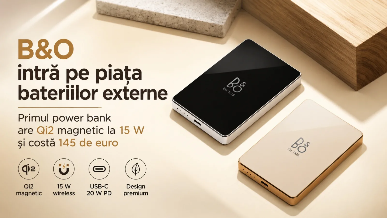 Bang & Olufsen intră pe piața bateriilor externe