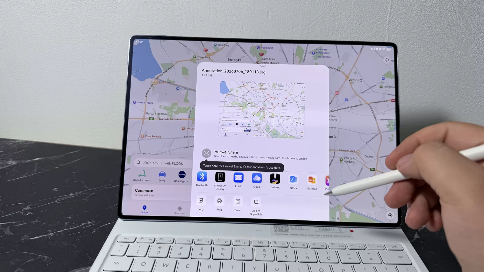 HUAWEI MatePad Pro Max: HarmonyOS 4.3 excelent optimizat, cu funcții de multitasking extinse și toate aplicațiile de care ai nevoie