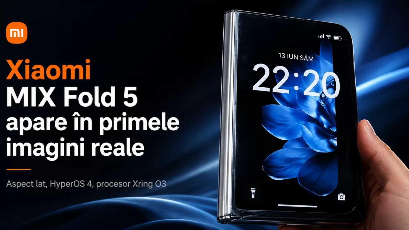 Xiaomi MIX Fold 5 apare în primele imagini reale; Aspect lat, HyperOS 4, procesor Xring O3