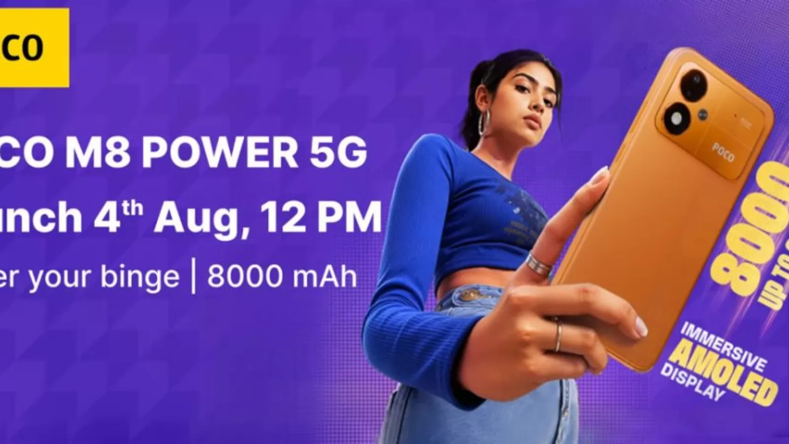 POCO M8 Power 5G are dată de lansare și propune baterie de 8000 mAh pentru 3 zile de utilizare