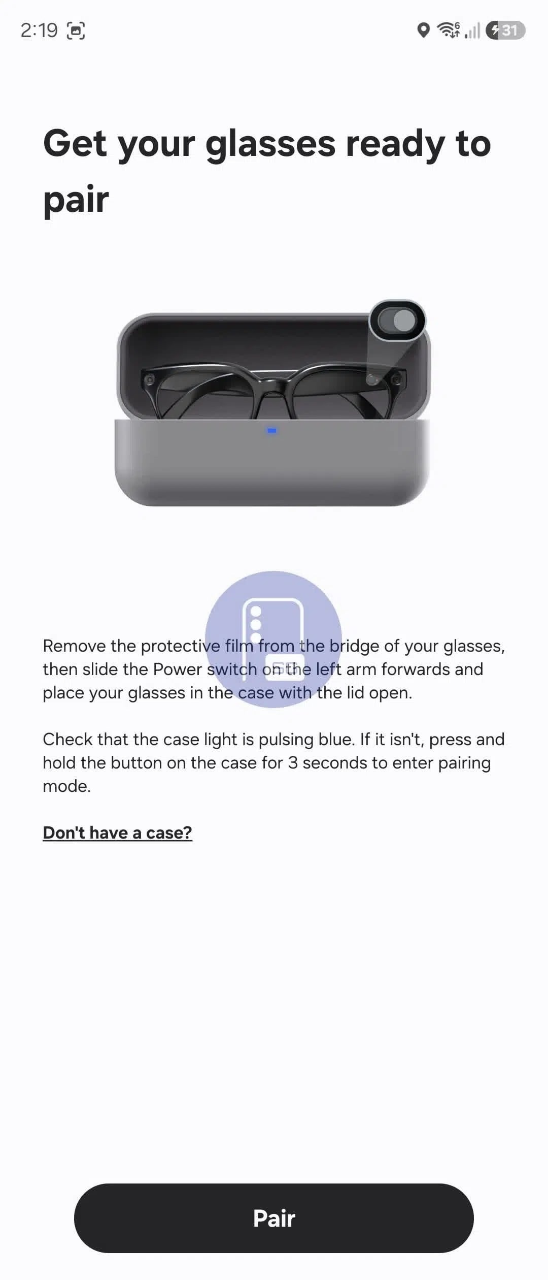 Aplicație Galaxy Glasses Manager - Leak ochelari inteligenți (galerie)
