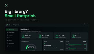 Game Compressor reduce spațiul ocupat de jocuri cu până la 50%. Este o soluție la upgrade-urile scumpe de SSD
