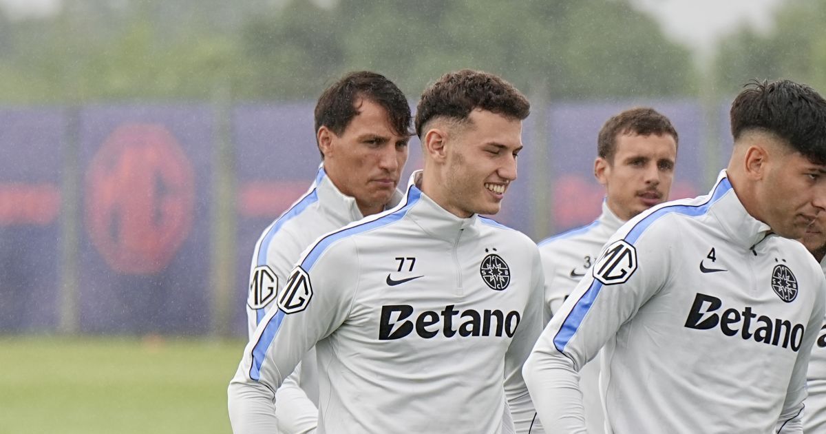 Prezență surpriză la FCSB. FOTO. Jucătorul care a semnat cu două echipe se antrenează sub comanda lui Marius Baciu