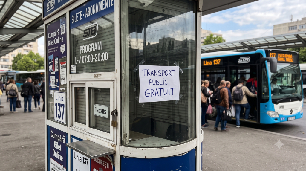 Transport public gratuit în București. PMB analizează decizia. Cât la sută din bugetul STB provine din banii pe bilete