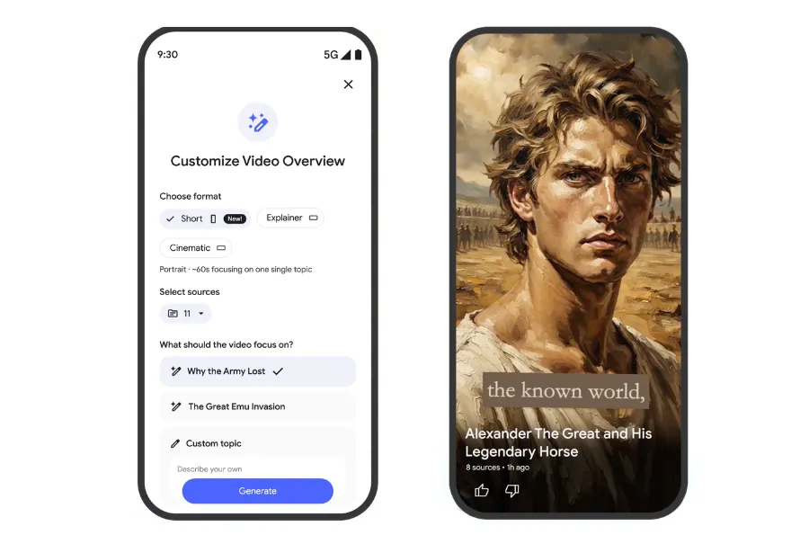 Google îți transformă notițele într-un videoclip gen TikTok