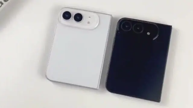 Machete ale iPhone FOLD făcute în baza schitelor de producție ale Apple. iPhone fold alb negru