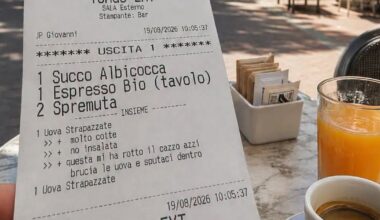 „Asta mă enervează, arde-i ouăle și scuipă în ele”: mesajul revoltător găsit de turiști pe bonul unui restaurant din Italia