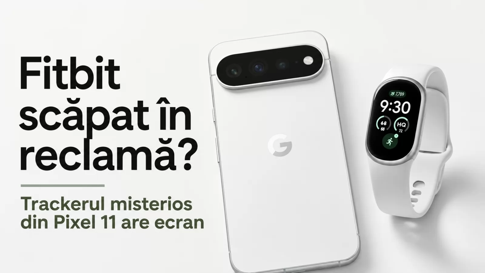 Google și-a scăpat următorul Fitbit într-o reclamă Pixel 11? Trackerul misterios are ecran