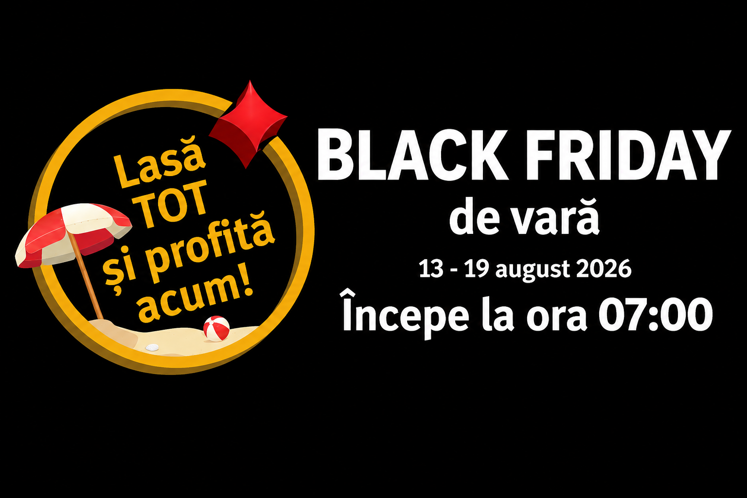 Începe Black Friday de vară la Altex, Media Galaxy și Brico