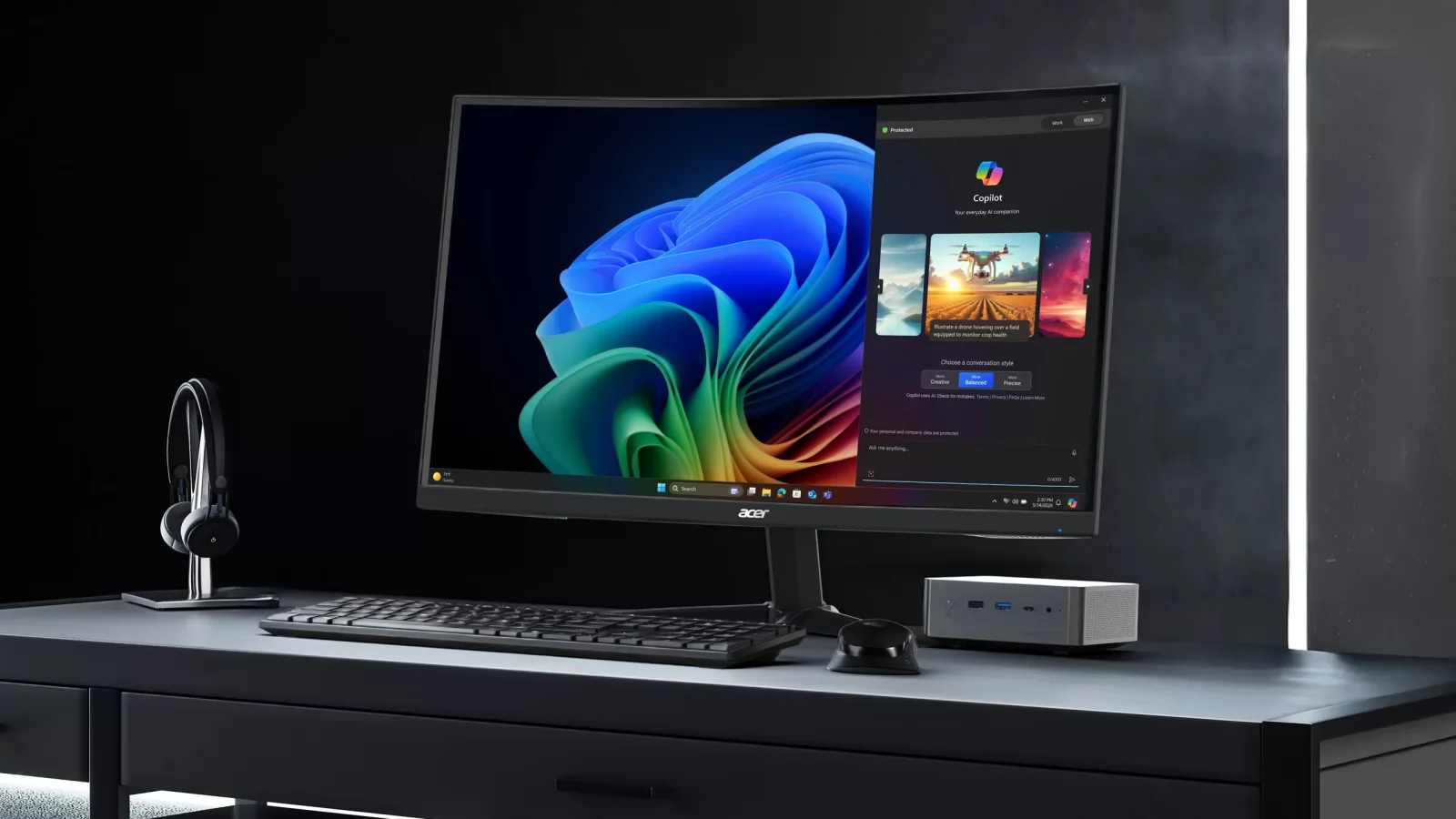 IFA 2026: Acer pune 96 GB RAM, 10 GbE și OCuLink într-un mini PC de numai 630 de grame