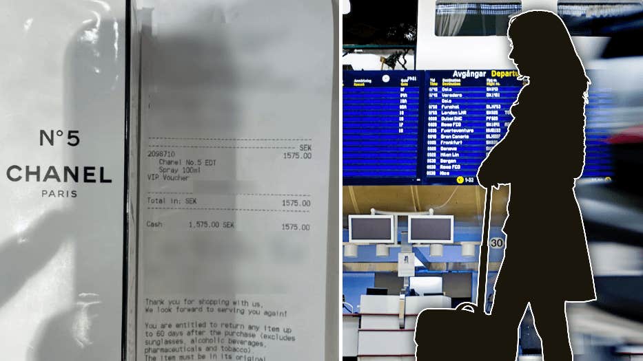 Skådespelare misstänks ha stulit lyxparfym på Arlanda