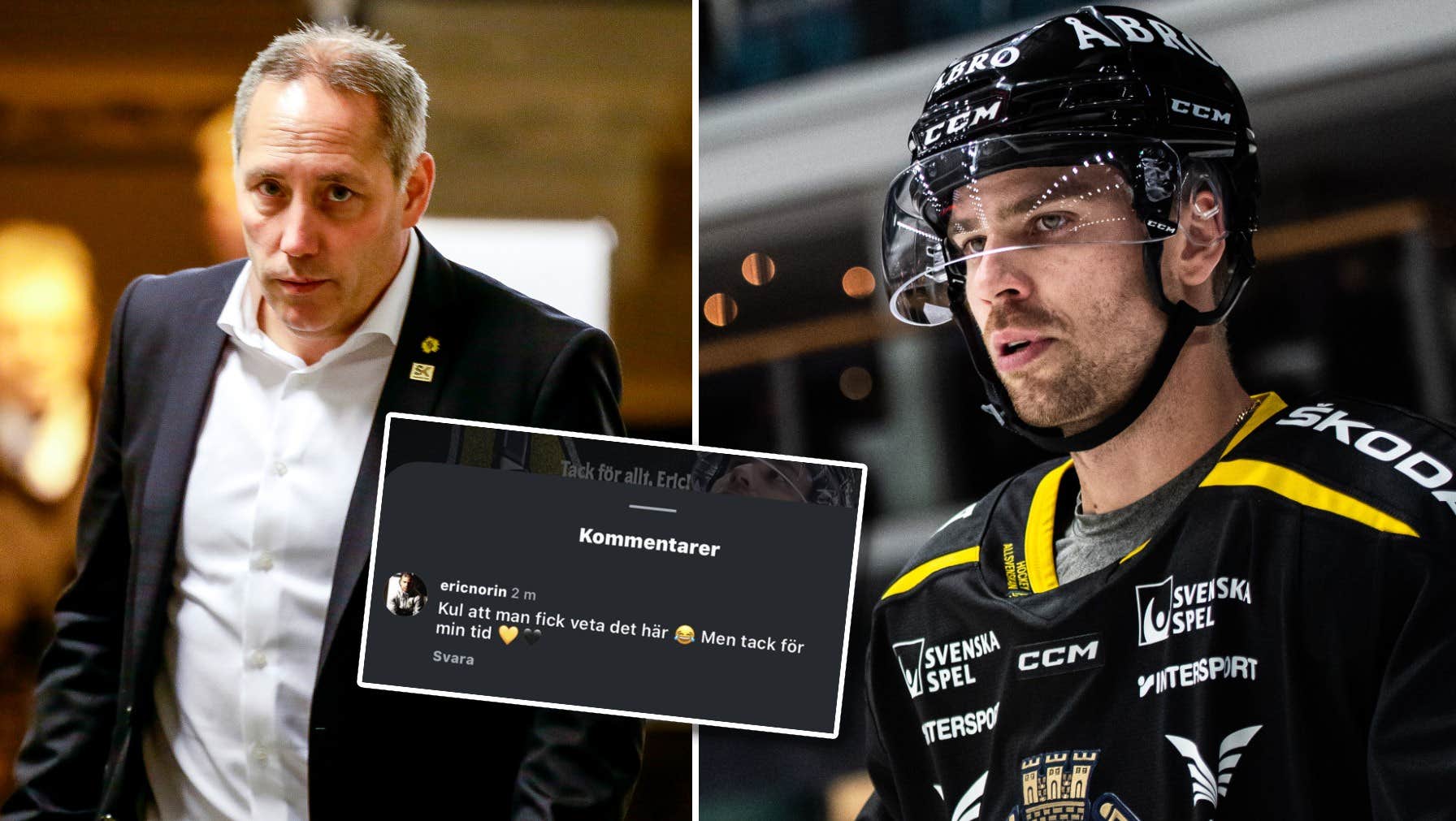 Eric Norin dumpad av AIK – fick reda på det via Instagram | Hockeyallsvenskan