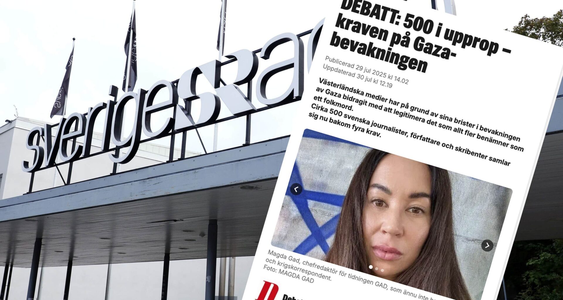 Gaza-uppropet har
skadat Sveriges Radio