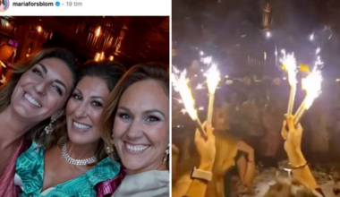 Rania Shemoun Olssons 50-årsfest med TV4-kollegerna