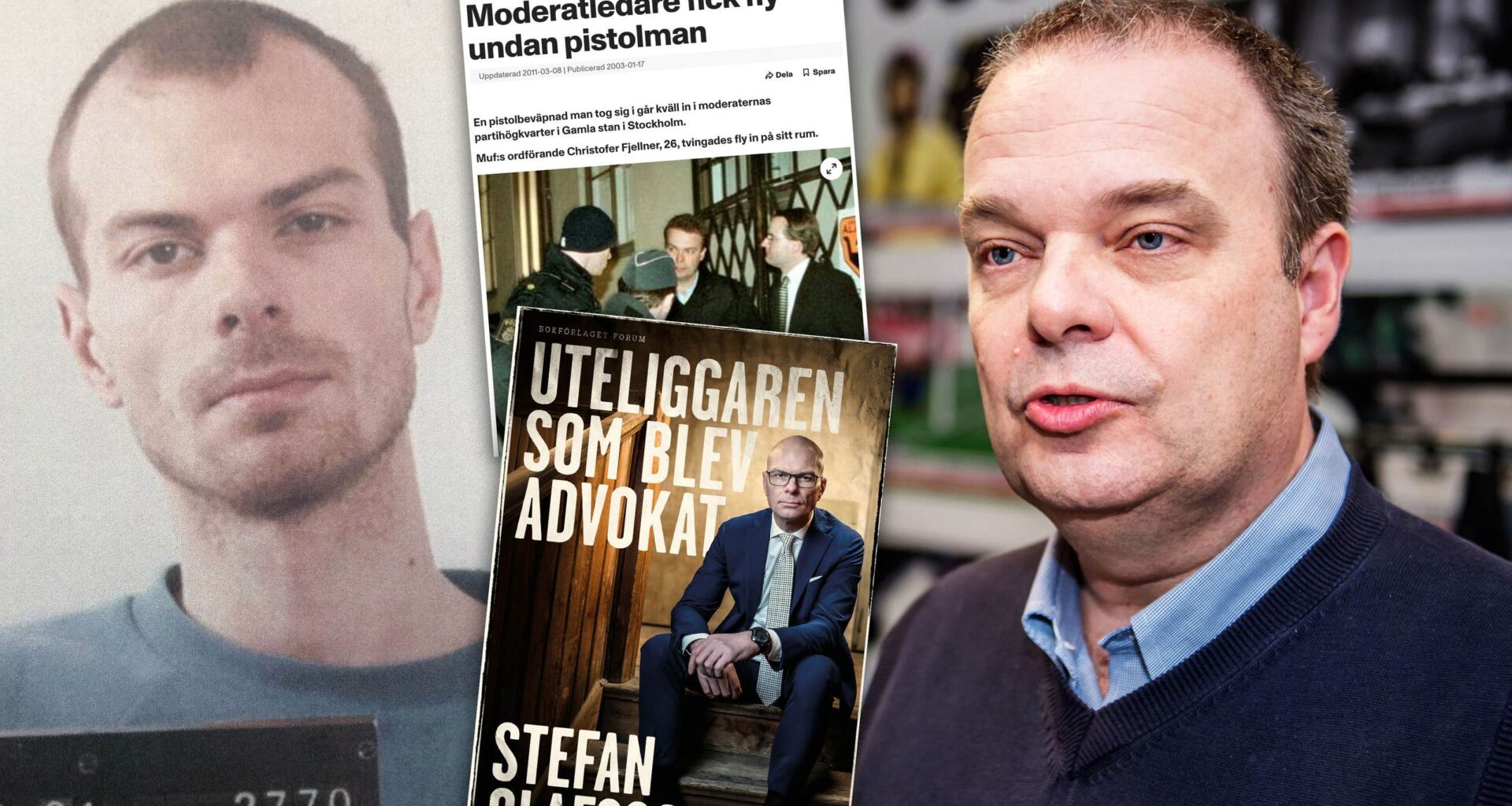 Advokat Stefan Olafsson var pistolmannen som jagade Littorin
