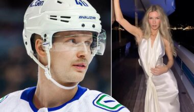 Elias Pettersson har gift sig i hemlighet med kärleken Katelyn Byrd